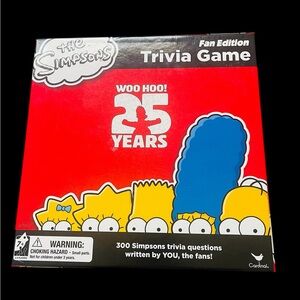 The Simpsons Trivia Game Fan Edition 25 Years Board Game Complete Used